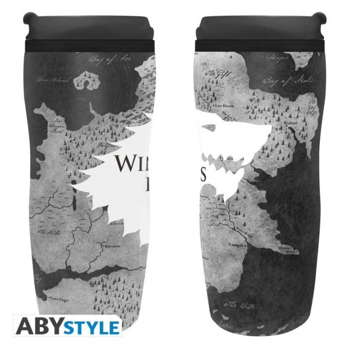 ABYSTYLE GAME OF THRONES - Tazza da viaggio isotermica : "Winter is here"
