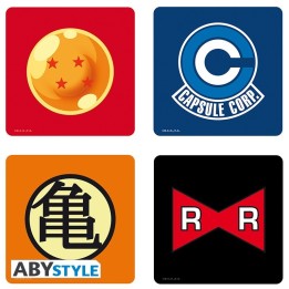 ABYSTYLE DRAGON BALL - Set 4 Sotto bicchieri: "Symbols"
