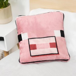 PALADONE Minecraft Pig Cushion Blanket