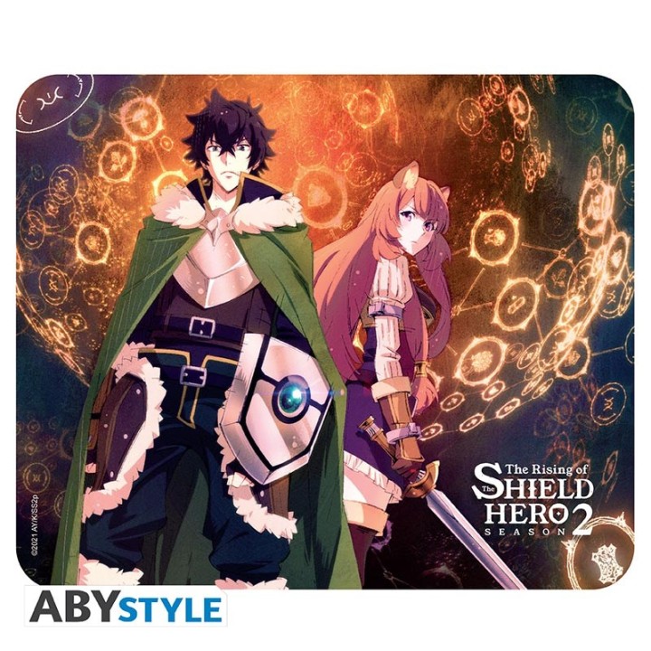 ABYSTYLE THE SHIELD HERO - Mousepad: "Naofumi & Raphtalia"