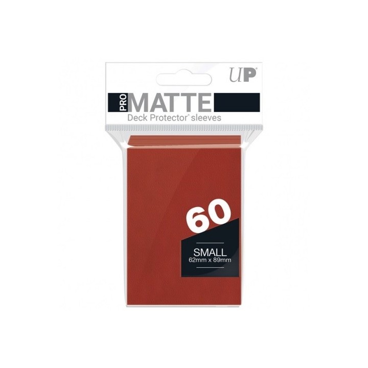 ULTRA PRO - 60 Deck Protector Sleeves Small Pro Matte Red