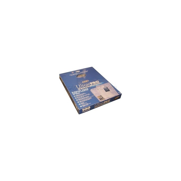 ULTRA PRO - 9-Pocket Silver Series 100 Page for Standard Size Cards