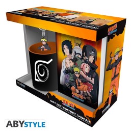 ABYSTYLE NARUTO SHIPPUDEN: Tazza 320ml + Portachiavi PVC + Agenda "Naruto"