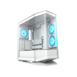 COUGAR CASE MID TOWER FV270 RGB WHITE 2xTG CURVED 4 ARGB FAN + RGB HUB