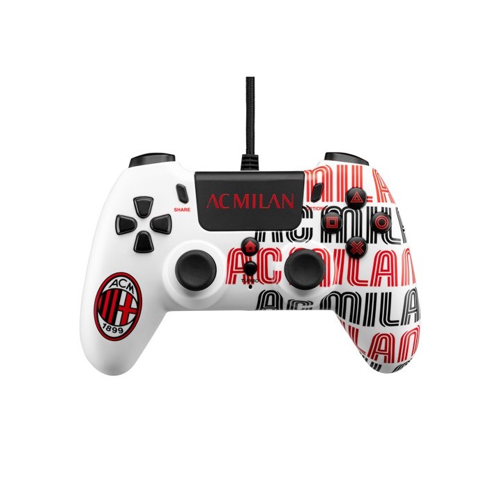 Wired Controller PS4: AC Milan White