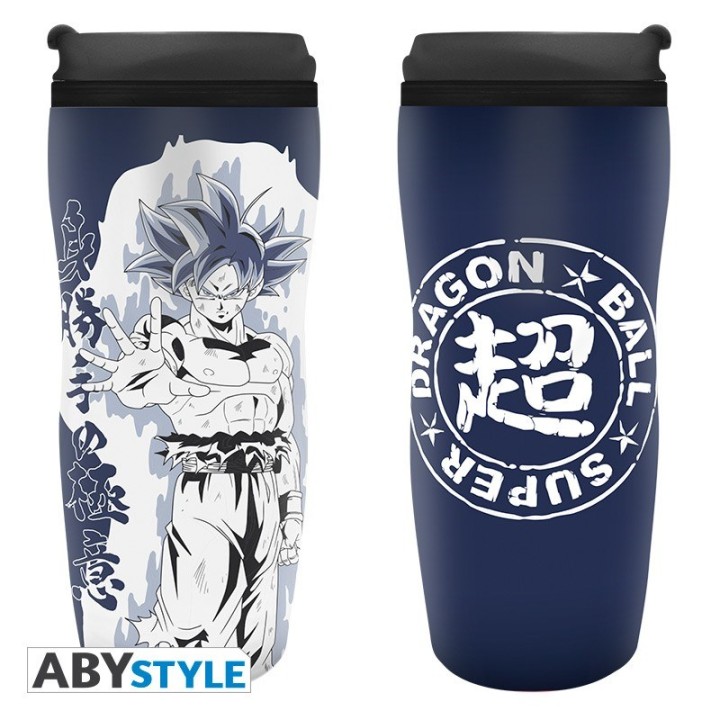 ABYSTYLE DRAGON BALL SUPER - Tazza da viaggio isotermica : "Goku Ultra Instinct"