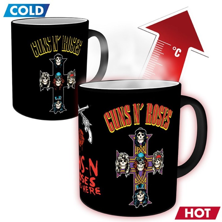 ABYSTYLE GUNS N ROSES - Tazza termosensibile 320 ml: "Cross"