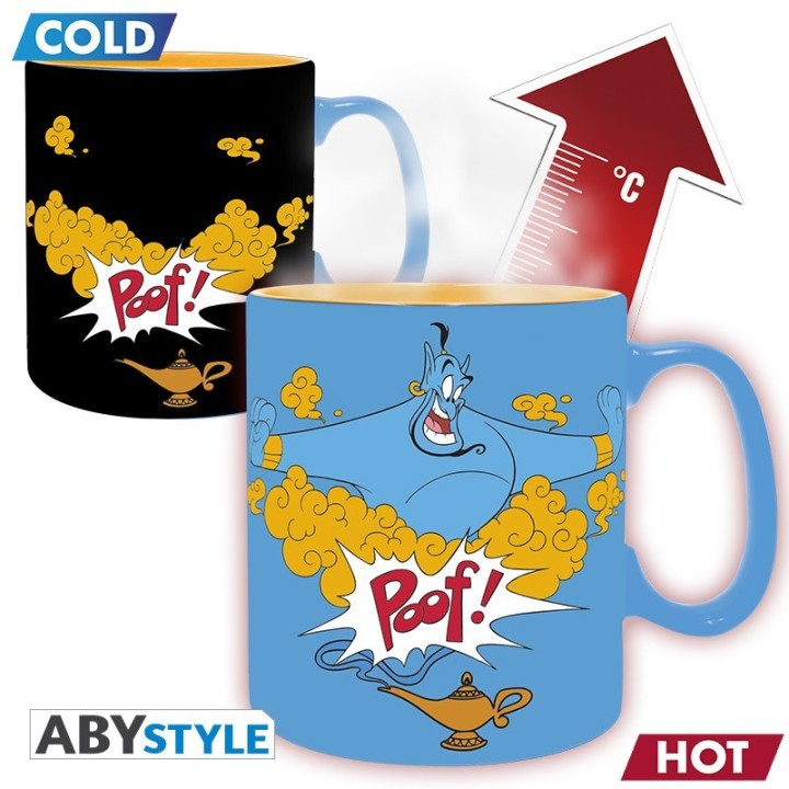 ABYSTYLE DISNEY - Tazza termosensibile 460 ml: Aladdin "Genio"