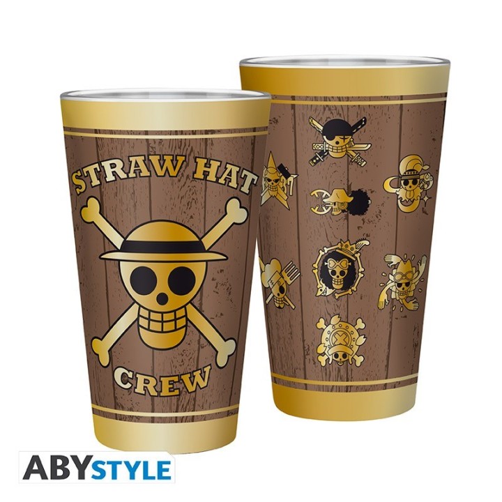 ABYSTYLE ONE PIECE - Bicchiere 400 ml: "Skulls - Matte"
