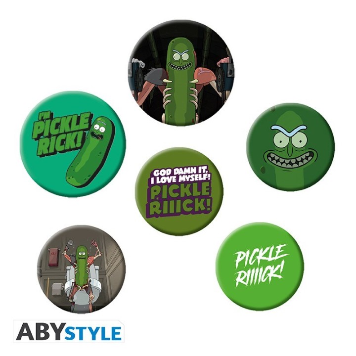 ABYSTYLE RICK AND MORTY - Set 6 spille: "Pickle Rick"