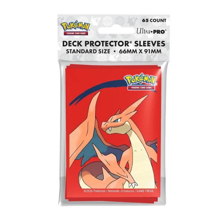 ULTRA PRO - 65 Deck Protector Sleeves - Pokemon - Mega Charizard Y