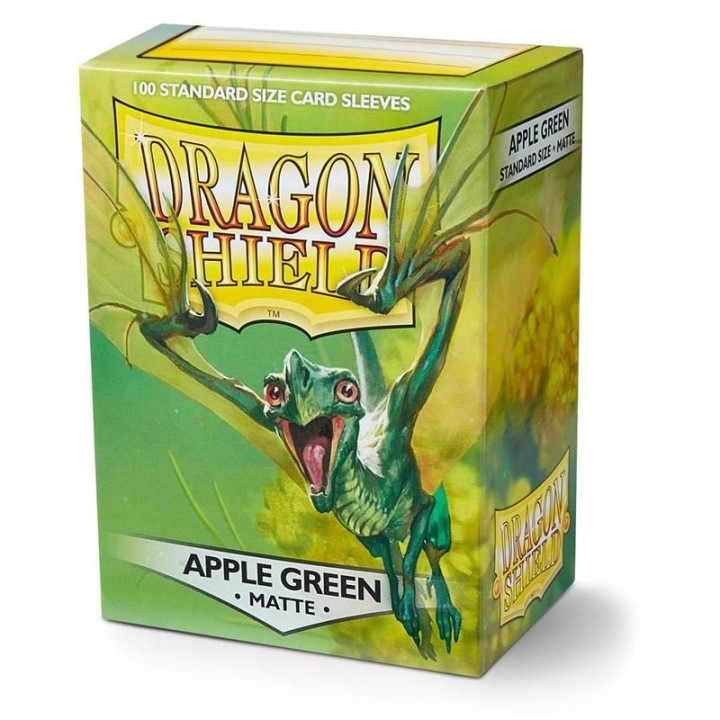 DRAGON SHIELD Standard Sleeves - Matte Apple Green (100 Sleeves)