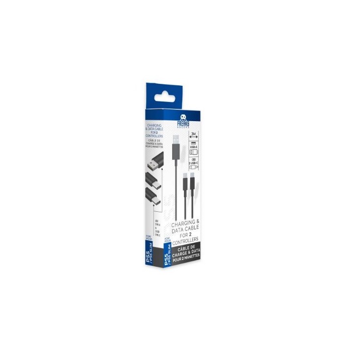 Cable type-C for 2 controllers PS5 3 meters