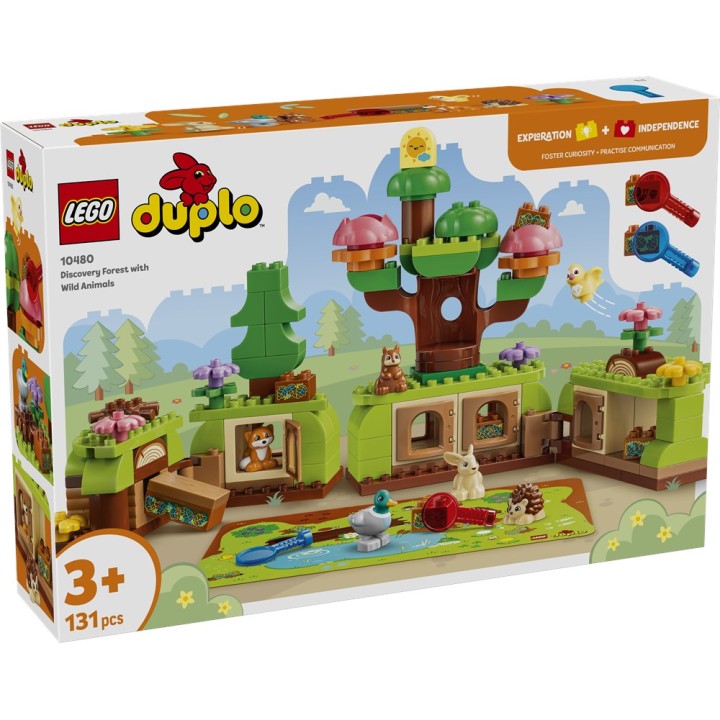 LEGO 10480 DUPLO Town - Foresta esplorativa con animali selvatici