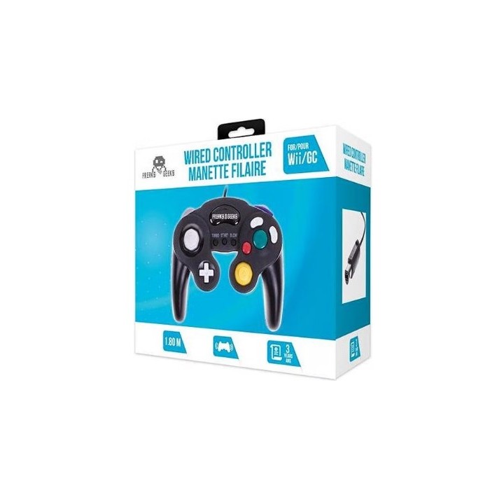 Wii/GC Black Controller with Turbo and Slow Motion