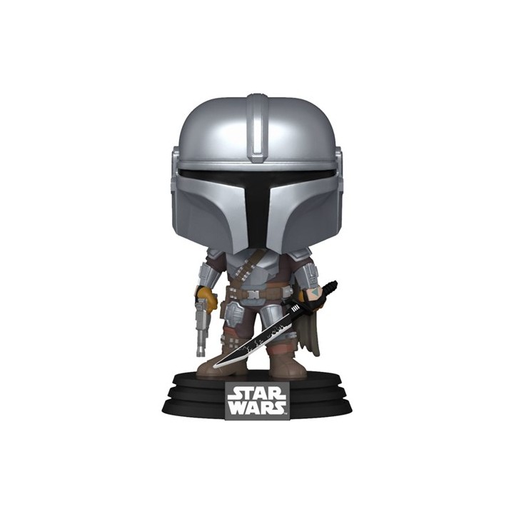 FUNKO POP Star Wars: The Mandalorian - 663 The Mandalorian with Darksaber 9 cm