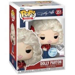 FUNKO POP Rocks - 351 Dolly Parton '77 tour (DGLT) (Exclusive) 9 cm (DAMAGED BOX)