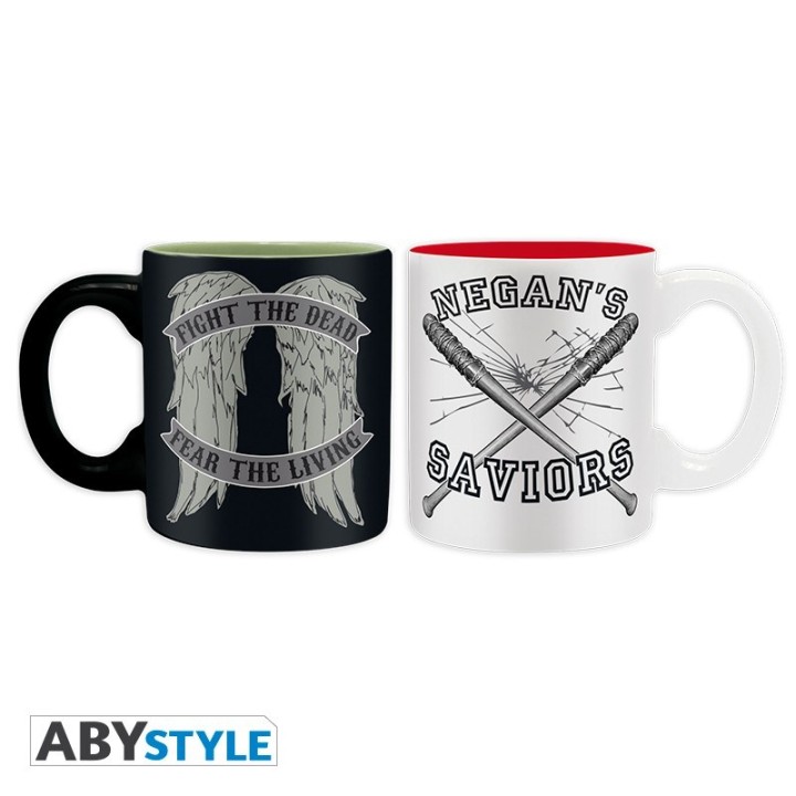 ABYSTYLE THE WALKING DEAD - Set 2 tazzine 110 ml: "Daryl VS Negan"