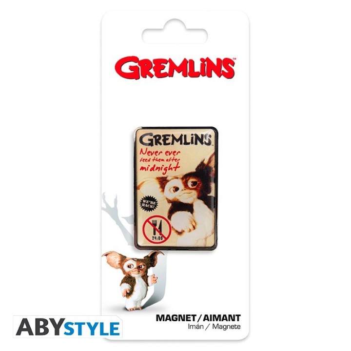 ABYSTYLE GREMLINS - Magnete :"Don't feed after midnight"