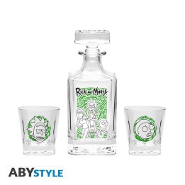ABYSTYLE RICK AND MORTY - Set Decanter + 2 bicchieri: "Characters"