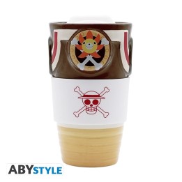 ABYSTYLE ONE PIECE - Tazza da viaggio (in ceramica): "Thousand Sunny"