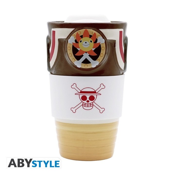 ABYSTYLE ONE PIECE - Tazza da viaggio (in ceramica): "Thousand Sunny"