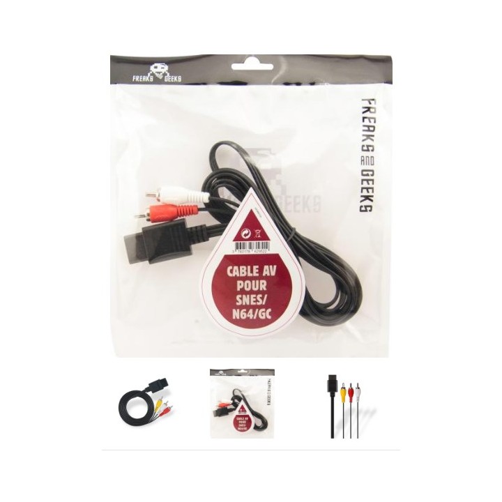 GC/N64/SNES AV cable (in F&G bag + label)