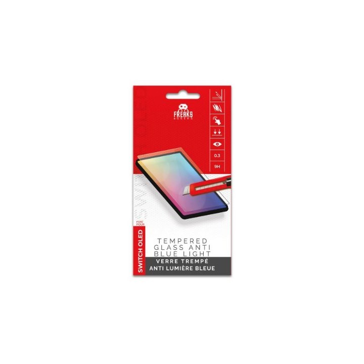 Switch OLED Tempered Glass with option blue light anti-reflection