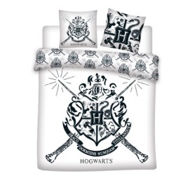 AyMax - HARRY POTTER - Copripiumino (240X220cm) + Federe (2X65X65cm) : "Hogwarts"