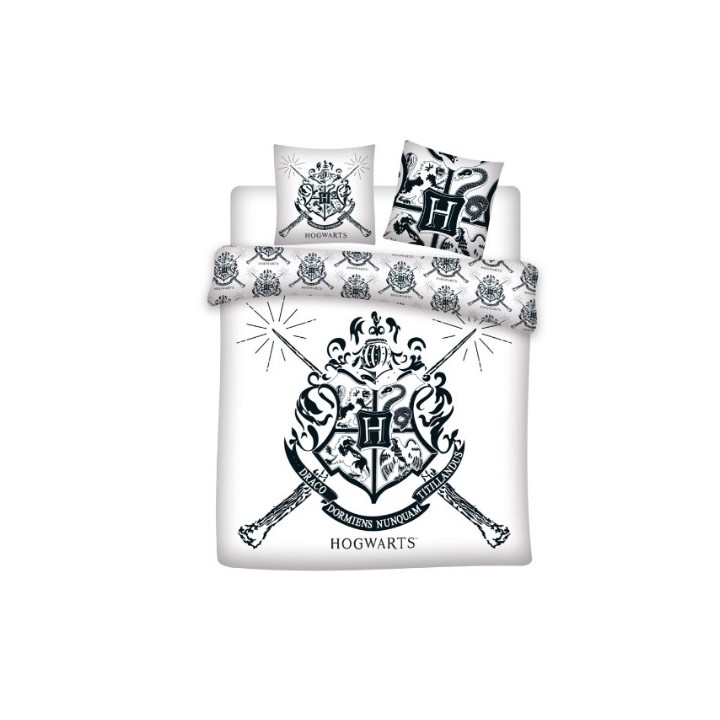 AyMax - HARRY POTTER - Copripiumino (240X220cm) + Federe (2X65X65cm) : "Hogwarts"