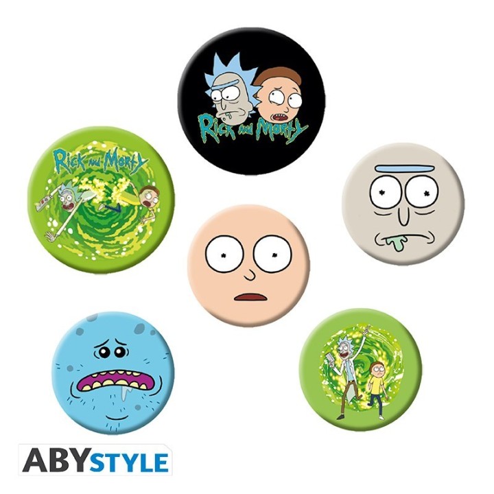 ABYSTYLE RICK AND MORTY - Set 6 Spille: Personaggi
