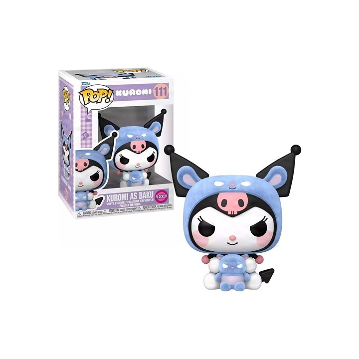 FUNKO POP Sanrio: Kuromi - 111 Kuromi As Baku (Flocked) (Exclusive) 9cm