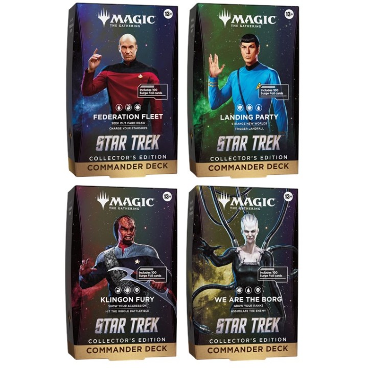 Magic: The Gathering - Star Trek Collector's Commander Display (4 maz.