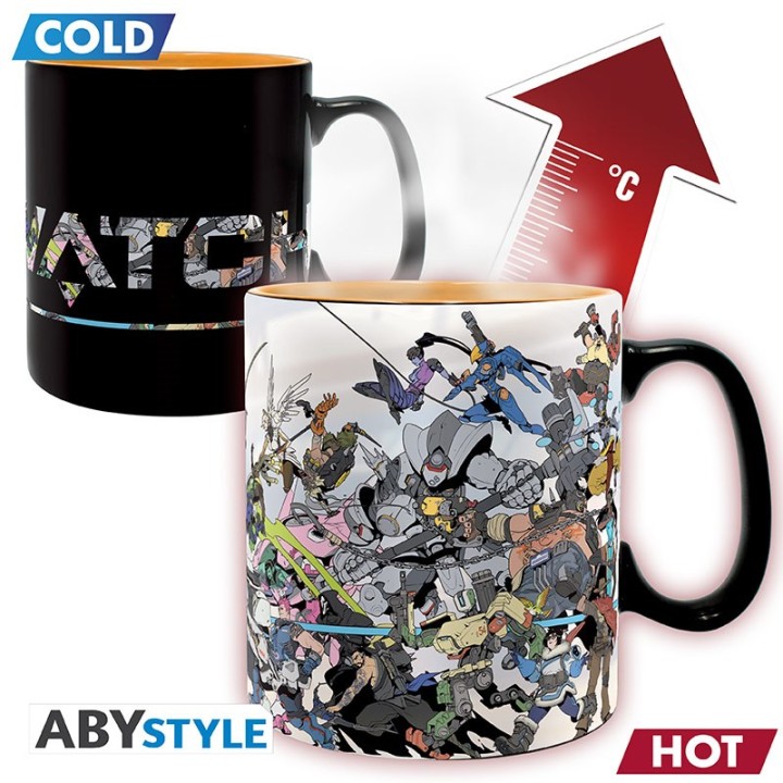 ABYSTYLE OVERWATCH - Tazza termosensibile 460 ml: "Heroes"