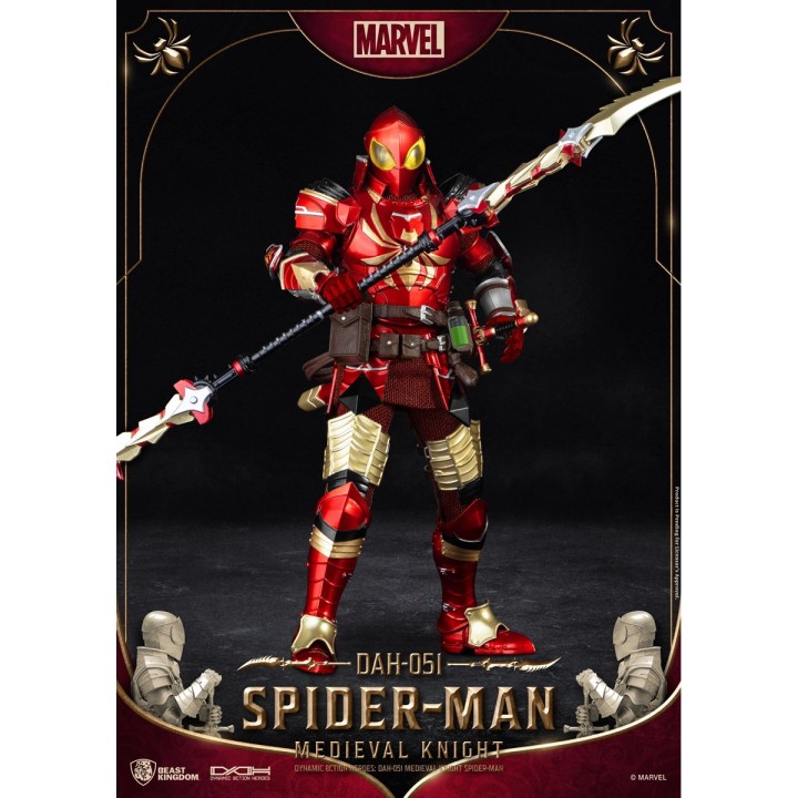 87237 - Marvel Comic : Medieval Knight Spider Man Figure 20 cm