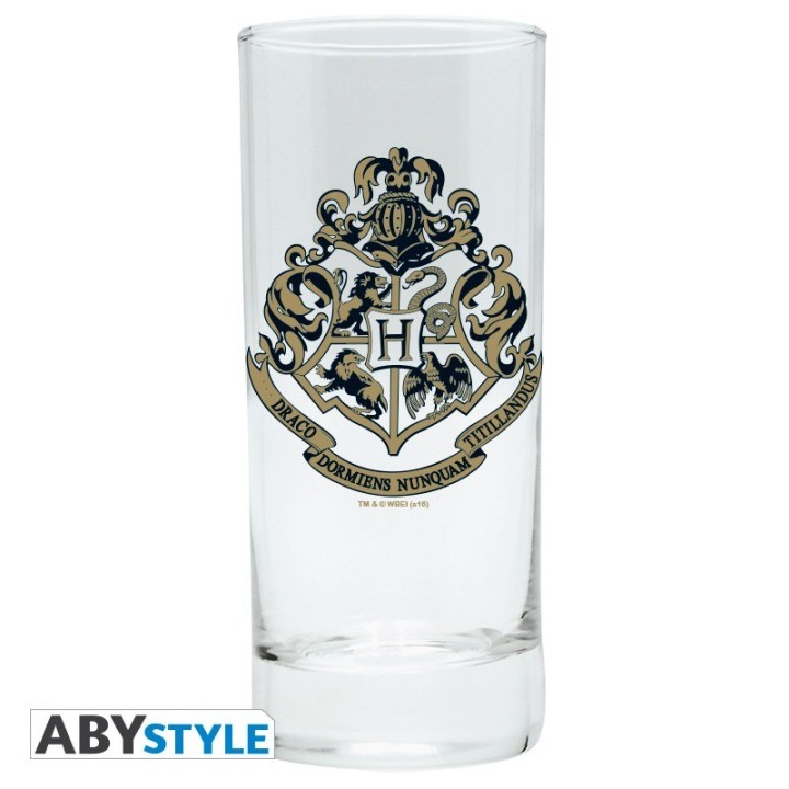 ABYSTYLE HARRY POTTER - SET DUE BICCHIERI IN VETRO - EMBLEMA HOGWARTS