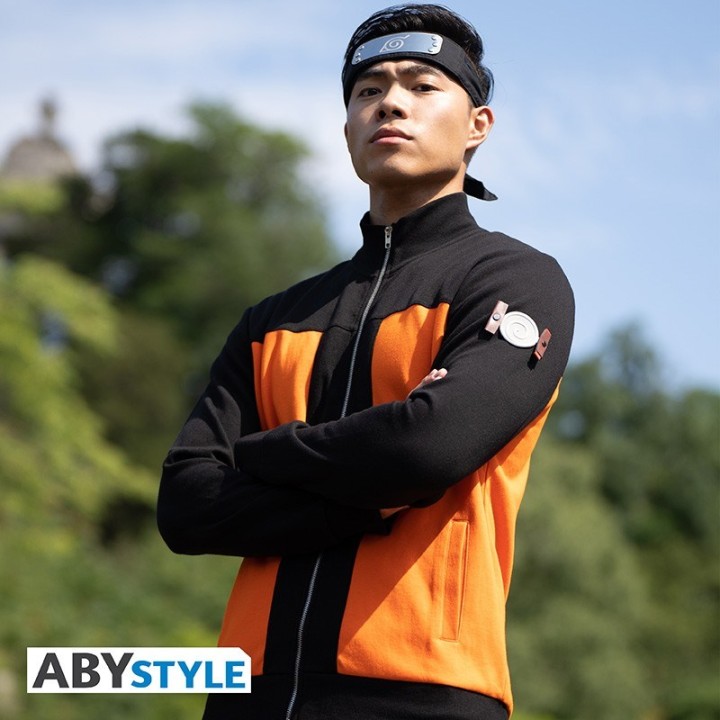 ABYSTYLE NARUTO SHIPPUDEN - Replica Giacca Naruto Arancione/Nera Uomo (XL)