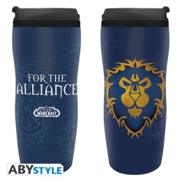 ABYSTYLE WORLD OF WARCRAFT - Tazza da viaggio 355ml: "Alleanza"