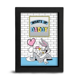 ABYSTYLE LOONEY TUNES - Stampa cornice Nera 15x20: "Family&Friends - DADDY"