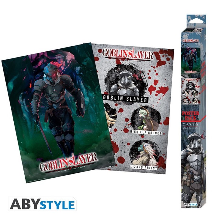 ABYSTYLE GOBLIN SLAYER - Set 2 Poster: "Groupe & Slayer" (52x38)