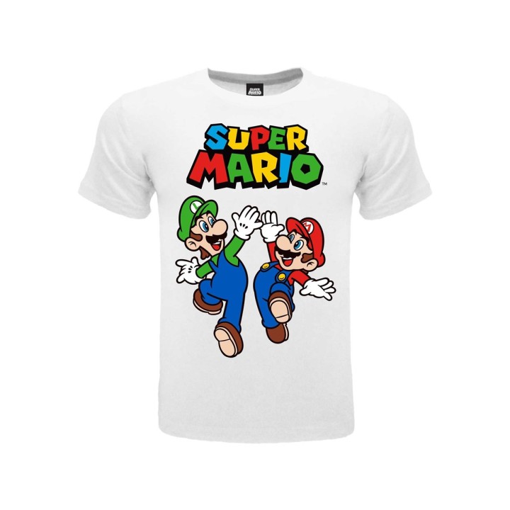 NINTENDO: SUPER MARIO MARIO & LUIGI T-shirt 9/11 Bianca