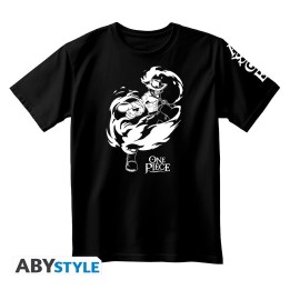 ONE PIECE - Tshirt unisex black - Portgas D. Ace - SEE ABYTEX873*Large - Unisex T-shirts