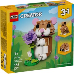 LEGO 31376 CREATOR - Simpatico criceto con fiore