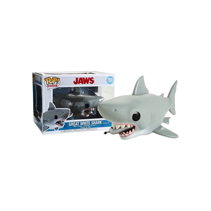 FUNKO POP Movies: Jaws - 759 Great White Shark With Diving Tank REPRI.