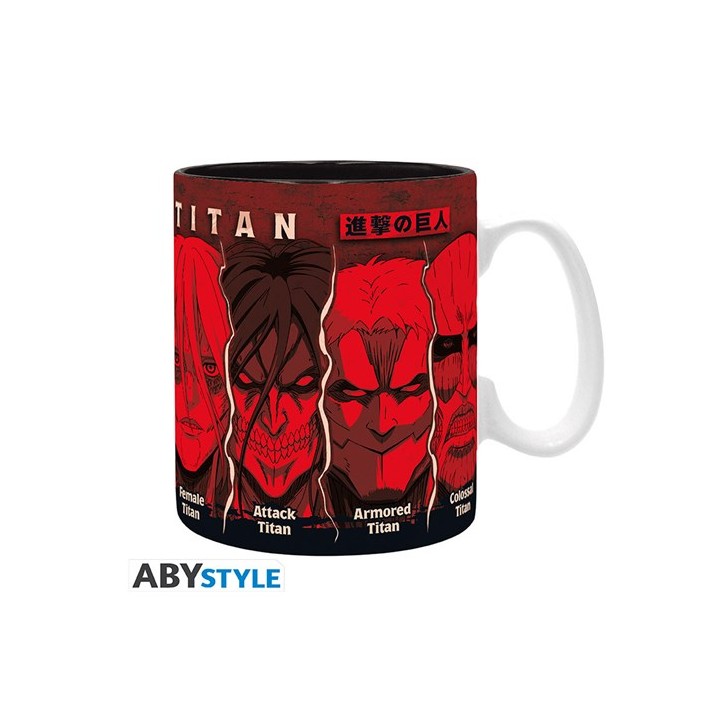ABYSTYLE ATTACK ON TITAN - Tazza 460 ml: "All Titans"