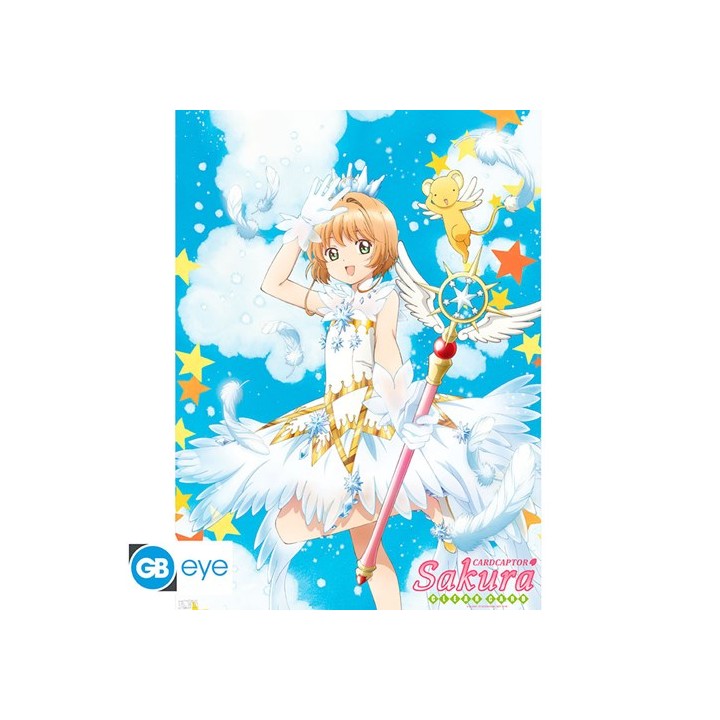 ABYSTYLE CARDCAPTOR SAKURA - POSTER " Sakura & Wand " (52 x 38Cm)