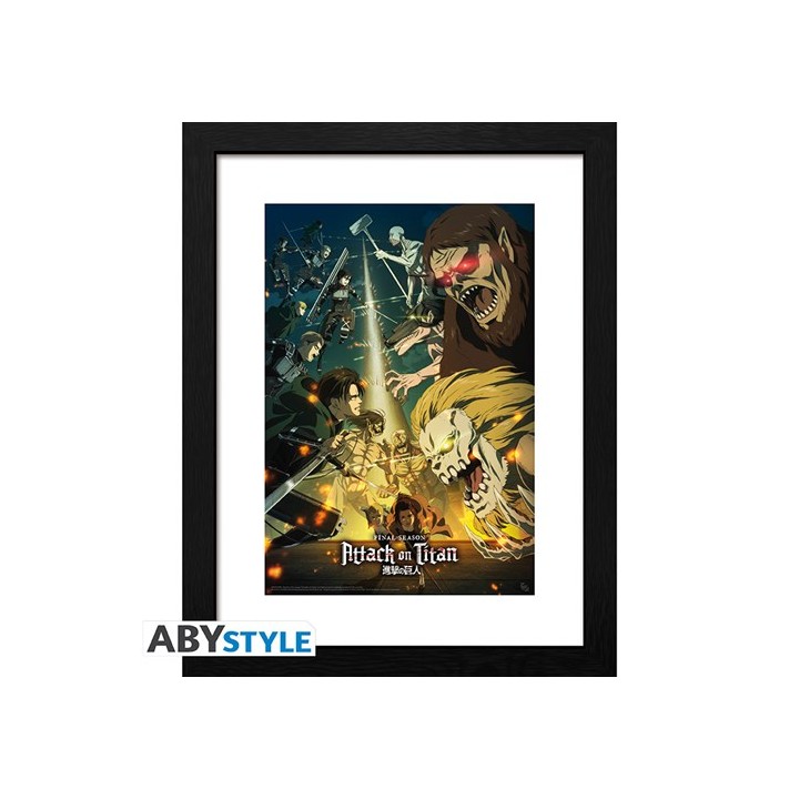 ABYSTYLE ATTACK ON TITAN - Poster Incorniciato: "Season 4 Key Art 3"..