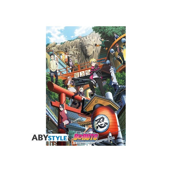 ABYSTYLE BORUTO - Poster grande: "Groupe Konoha" (91.5x61)