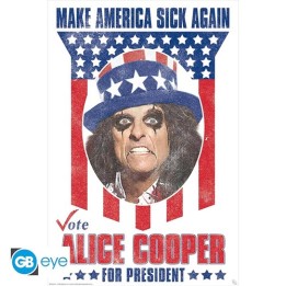 ABYSTYLE ALICE COOPER - Poster Maxi 91.5x61 :" Cooper for President"