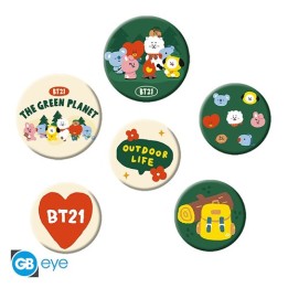 ABYSTYLE BT21 - Set 6 spille : "Green planet"